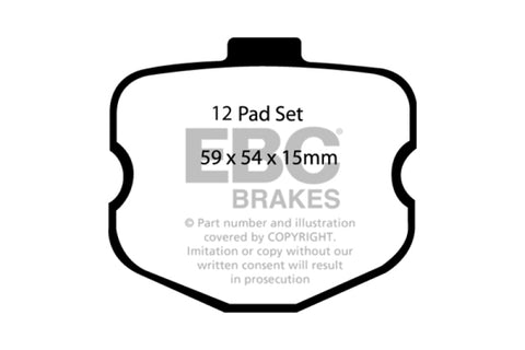 EBC 06-08 Chevrolet Corvette (C6) 7.0 (Z06) Bluestuff Front Brake Pads - DP51771NDX