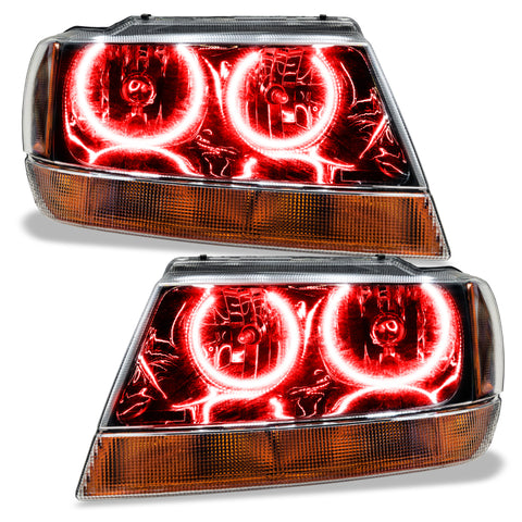 Oracle 99-04 Jeep Grand Cherokee SMD HL - Black - ColorSHIFT - 7167-330