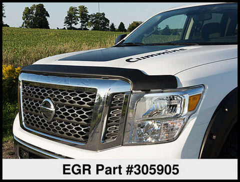 EGR 16+ Nissan Titan XD Superguard Hood Shield - Matte - 305905