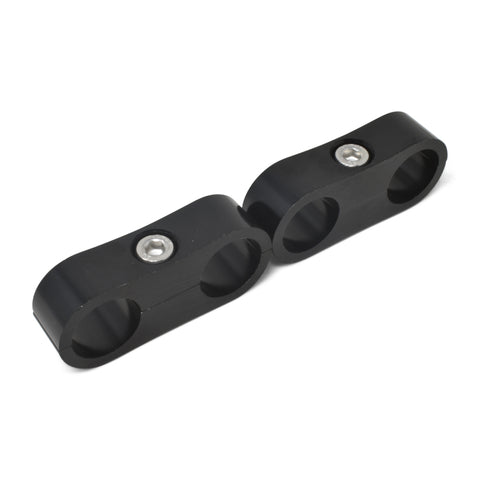 Russell Hose Separator For -12 Braided Hose Black Anodize (2 Pack) - 654333