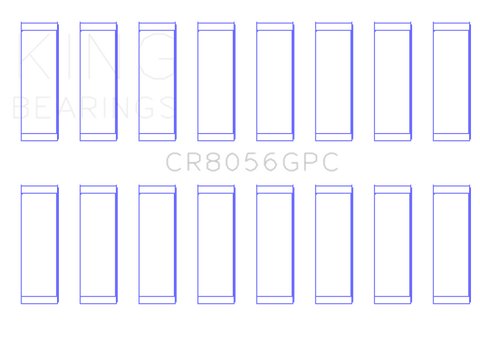 King Engine Bearings Ford 6.7 Power Stroke V8 Diesel (Size 0.25) Connecting Rod Bearing Set - CR8056GPC0.25
