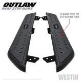 Westin 05-19 Toyota Tacoma Double Cab Outlaw Nerf Step Bars - 58-52775