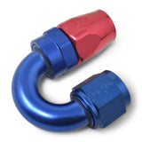 Russell Performance -6 AN Red/Blue 180 Degree Full Flow Swivel Hose End (With 9/16in Radius) - 613500