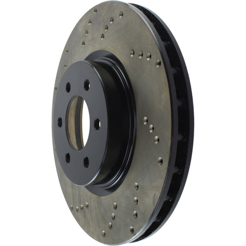 StopTech 92-02 Dodge Viper Drilled Front Right Cryo Rotor - 128.63036CR