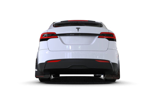 Rally Armor 22-26 Tesla Model X Black UR Mud Flap - Metallic Black Logo - MF102-UR-BLK/MBK