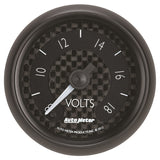 Autometer GT Series 52mm Full Sweep Electronic 8-18 Volts Voltmeter - 8091