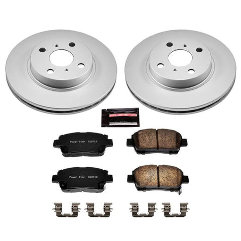 Power Stop 01-03 Toyota Prius Front Z17 Evolution Geomet Coated Brake Kit - CRK1153