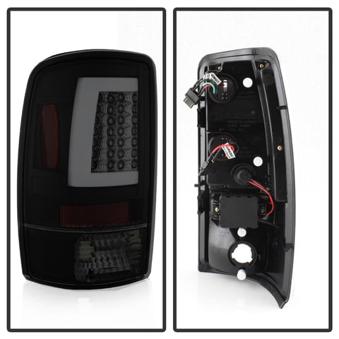 Spyder 00-06 GMC Yukon/Yukon XL V2 Light Bar LED Tail Lights - Blk Smoke (ALT-YD-CD00V2-LBLED-BSM) - 5084156