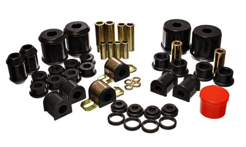 Energy Suspension 00-1/01 Mitsubishi Eclipse FWD Black Hyper-flex Master Bushing Set - 5.18110G
