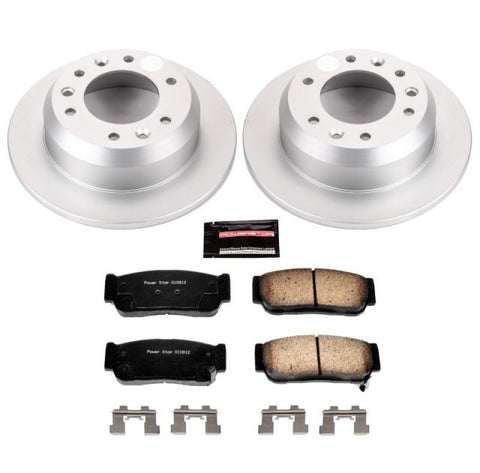 Power Stop 2007 Hyundai Entourage Rear Z17 Evolution Geomet Coated Brake Kit - CRK5907