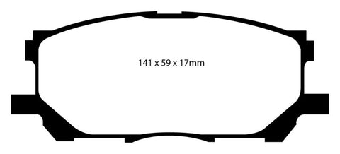 EBC 04-07 Lexus RX330 3.3 Greenstuff Front Brake Pads - DP61681