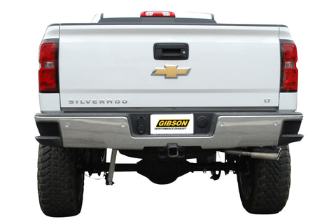 Gibson 14-18 GMC Sierra 1500 Denali 5.3L 3.5in Cat-Back Single Exhaust - Stainless - 615629