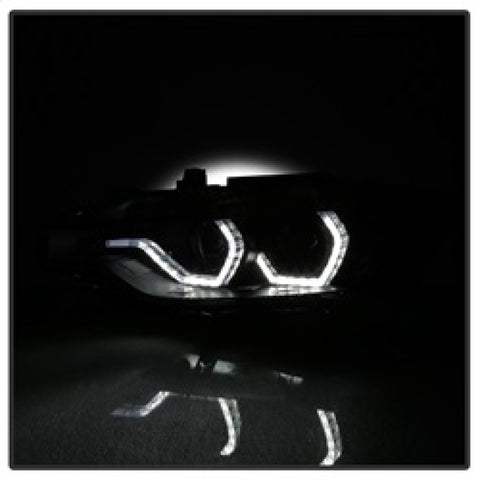 Spyder 12-14 BMW F30 3 Series 4DR Projector Headlights - LED DRL - Blk Smoke PRO-YD-BMWF3012-DRL-BSM - 5085047