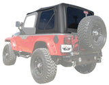 Rampage 1997-2006 Jeep Wrangler(TJ) OEM Replacement Top - Black Diamond - 912835