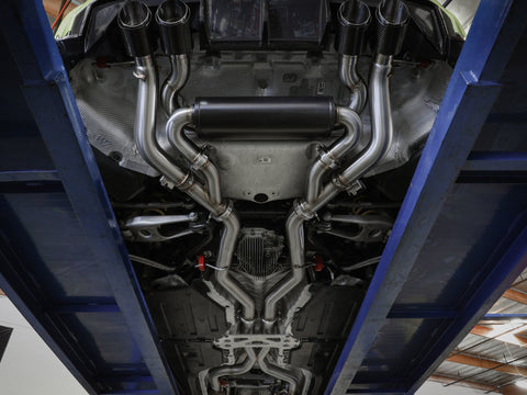 aFe MACHForce XP Exhausts Cat-Back SS 21 BMW M2 Competition L6-3.0L w/Black Tips - 49-36351-B