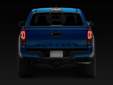 Raxiom 16-23 Toyota Tacoma XW Series Sequential LED Tail Lights- Black Housing- Clear Lens - TT30331
