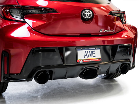 AWE Tuning 2023+ Toyota GR Corolla Touring Edition Exhaust - Diamond Black Tips - 3015-53472