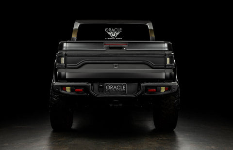 Oracle 20-23 Jeep Gladiator Racetrack Style LED Tail Gate Light - Tinted - 5918-504-T