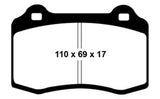 EBC 96-03 Alfa Romeo GTV 3.0 (Brembo) Redstuff Front Brake Pads - DP31031C