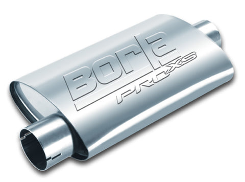 Borla Universal Center/Offset Oval 2.5in In/Out 14in x  4.25in x 1.88in PRO-XS Muffler - 400481