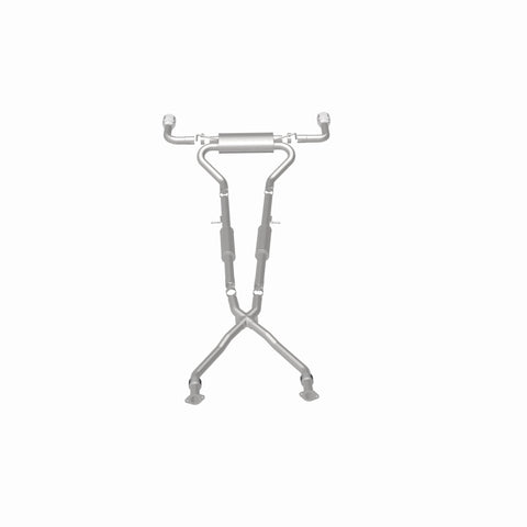 MagnaFlow 14 Infiniti Q50 V6 3.7L Cat-Back Polished Stainless Tips Dual Split Rear Exit Exhaust - 15310