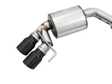 AWE Tuning 2018+ Ford Mustang GT (S550) Cat-Back Exhaust - Touring Edition (Quad Diamond Black Tips) - 3015-43106