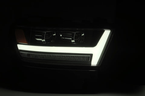 AlphaRex 19-20 Ram 1500HD PRO-Series Proj Headlight Plnk Style Blk w/Activ Light/Seq Signal/Plnk DRL - 880515