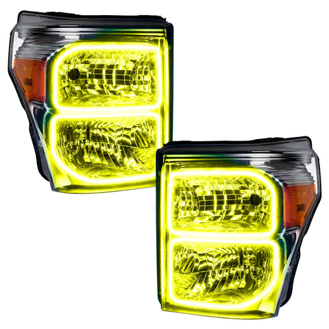 Oracle 11-16 Ford F250/350 LED HL - ColorSHIFT w/ 2.0 Controller - 8158-333