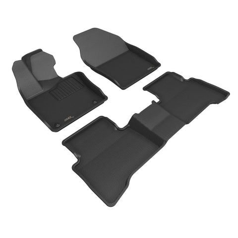 3D MAXpider 2023 Toyota Prius Kagu Black Floor Mat - Row 1/2 - L1TY30501509