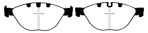 EBC 06-10 BMW M5 5.0 (E60) Yellowstuff Front Brake Pads - DP41482R