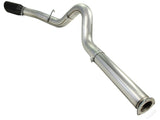aFe MACHForce XP 5in DPF-Back Stainless Steel Exhaust , Blk, Ford Diesel Trucks 11-14 V8-6.7L td - 49-43055-B