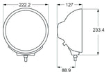 Hella Rallye 4000 Series Chrome Euro Beam 12V Halogen Lamp with Position Lamp - H12560041