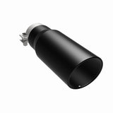 MagnaFlow Tip Stainless Black Coated Single Wall Round Single Outlet 5in Dia 3.5in Inlet 14.5in L - 35237