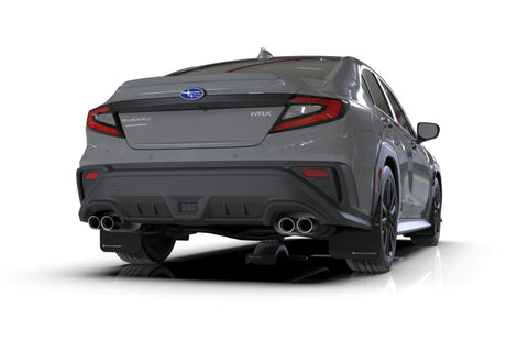 Rally Armor 22-26 Subaru WRX Black UR Mud Flap - Metallic Black Logo - MF92-UR-BLK/MBK