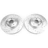 Power Stop 15-16 Mercedes-Benz SL400 Front Evolution Drilled & Slotted Rotors - Pair - EBR1469XPR