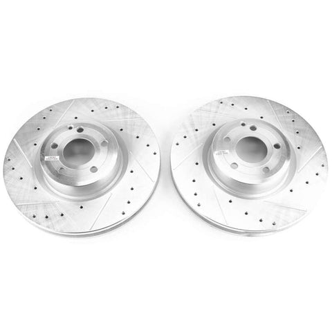 Power Stop 15-16 Mercedes-Benz SL400 Front Evolution Drilled & Slotted Rotors - Pair - EBR1469XPR