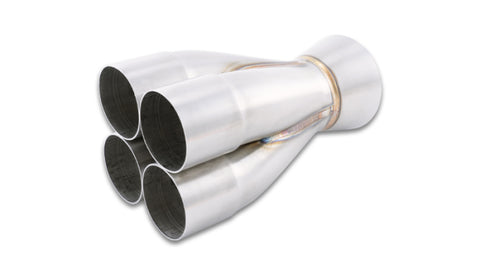 Vibrant 4-1 Merge Collector 2.375in Inlet I.D. Merge O.D. - 3.50in Outlet O.D. - 4.00in - 10321