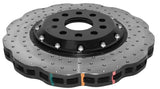 DBA 15-21 Audi S3 Front 5000 Series Drilled Rotor w/Black Hat - 52830WBLKXD
