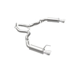 MagnaFlow Axle Back, SS, 3in, Competition, Dual Split Polished 4.5in Tip 2015 Ford Mustang GT V8 5.0 - 19103