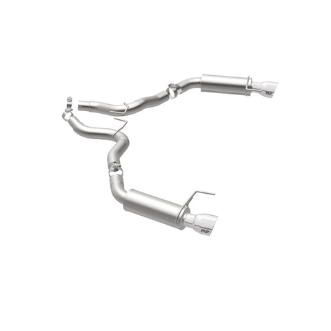 MagnaFlow Axle Back, SS, 3in, Competition, Dual Split Polished 4.5in Tip 2015 Ford Mustang GT V8 5.0 - 19103