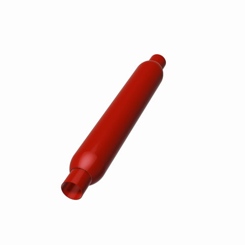 MagnaFlow Muffler Red Pack Series Glasspack 4in Rd 26in Body Length 2.5in/2.5in Inlet/Outlet - 13146