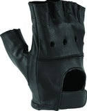 Kuryakyn Leather By River Road Diamond Shorty Gloves Black Womens - Small - 094496