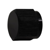DeatschWerks 6AN Female Flare Cap - Anodized Matte Black - 6-02-0714-B