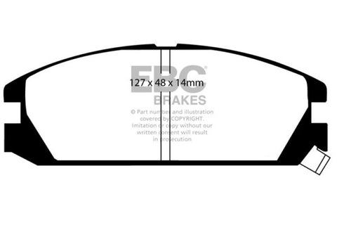 EBC 84-89 Honda Accord Coupe 2.0 DX Redstuff Front Brake Pads - DP3623C