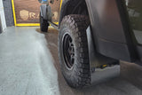 Rally Armor 19-25 Jeep JT Gladiator (Mojave/Rubicon) Black Mud Flap w/Grey Logo - MF104-BLK-GRY