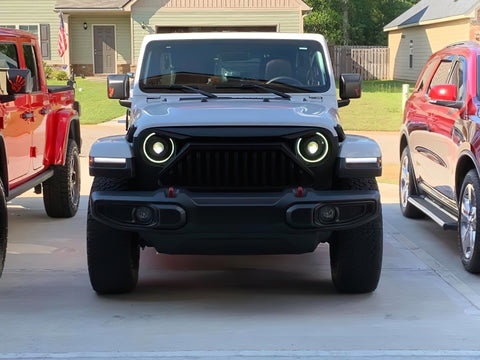 Oracle Oculus Bi-LED Projector Headlights for Jeep JL/Gladiator JT - Matte Blk - 5500K - 5839-504