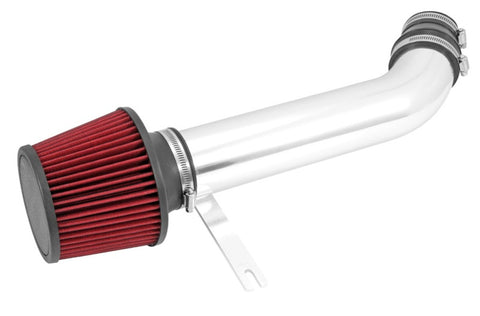 Spectre 92-00 Honda Civic L4-1.6L F/I Air Intake Kit - Polished w/Red Filter - 10146