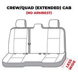 Covercraft 19-24 Dodge Ram Polycotton SeatSaver Custom Second Row Seat Covers - Grey - SS7527PCGY