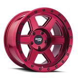 Dirty Life 9315 Compound 17x9 / 5x127 BP / -38mm Offset / 78.1mm Hub Crimson Candy Red Wheel - 9315-7973R38