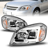 ANZO 05-10 Chevrolet Cobalt / 07-10 Pontiac G5 LED Projector Headlights Black Housing - 121576
